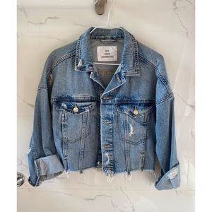 H&M cropped denim jacket